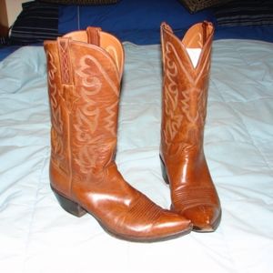 Men's Lucchese Brown Calfskin Boots